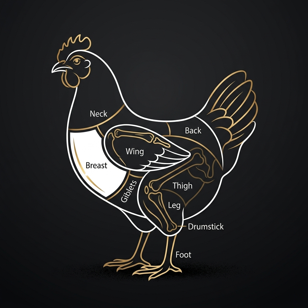 Mapa de Cortes de Pollo