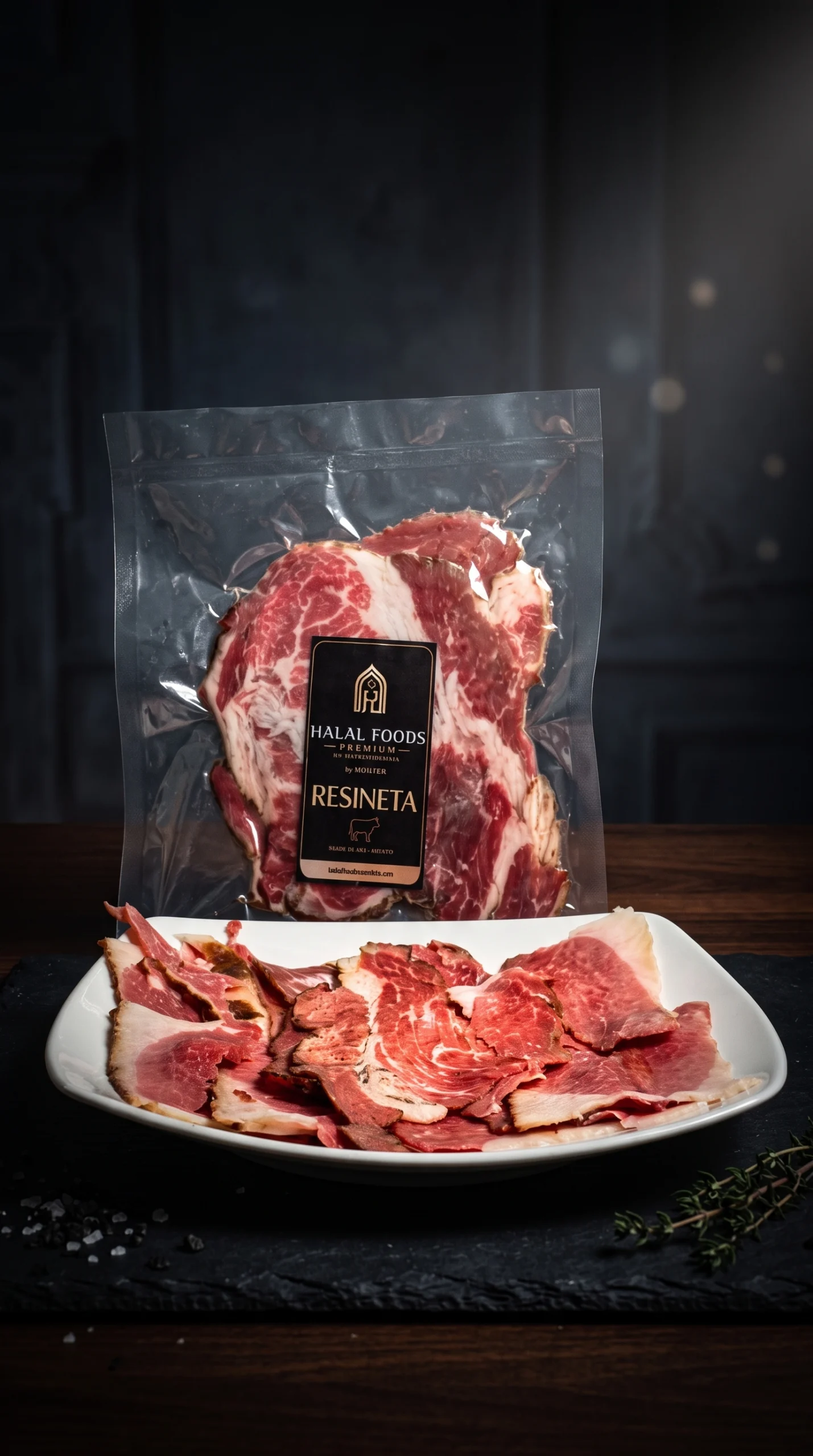La Resineta premium cut on slate board